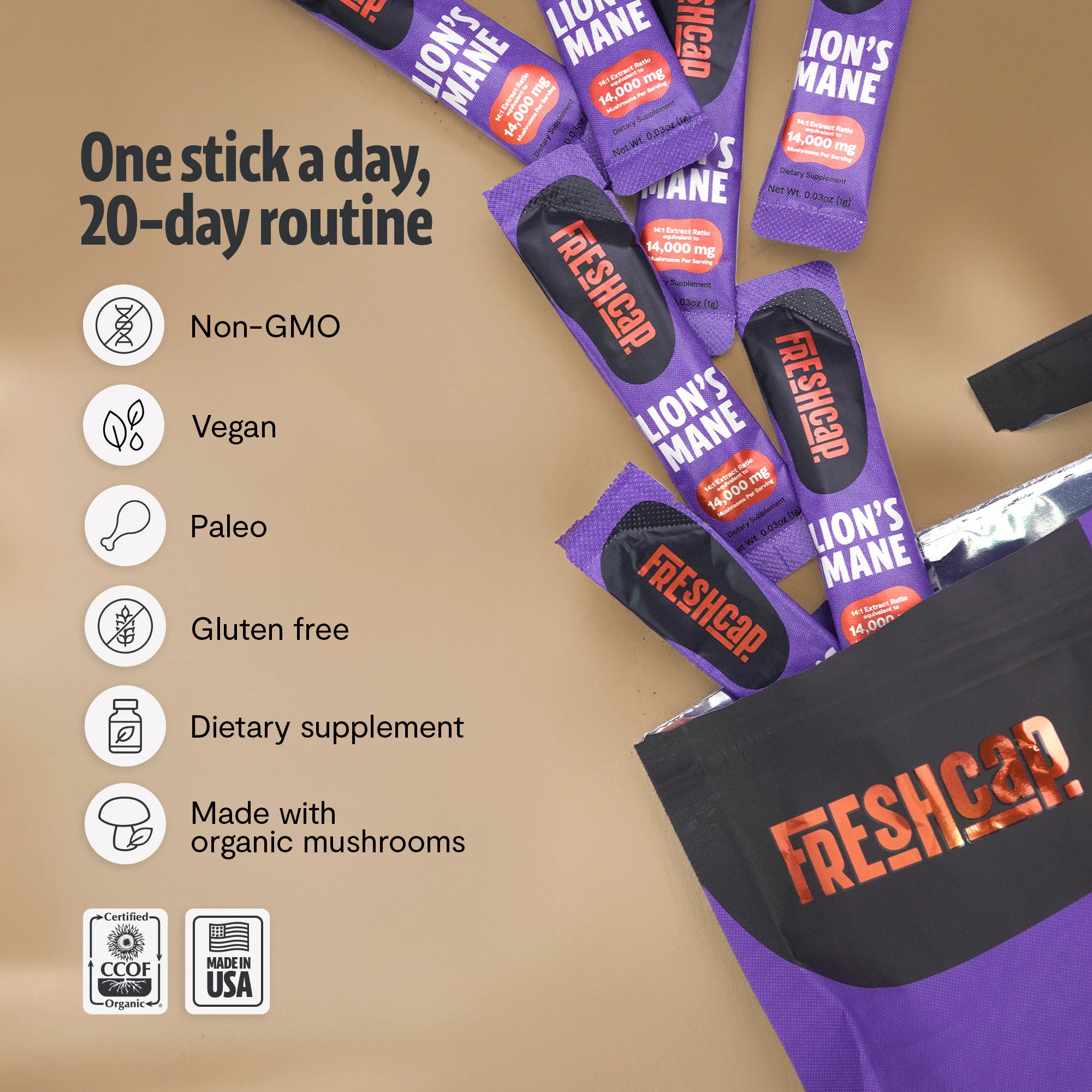 Lion's Mane Mushroom Extract Powder