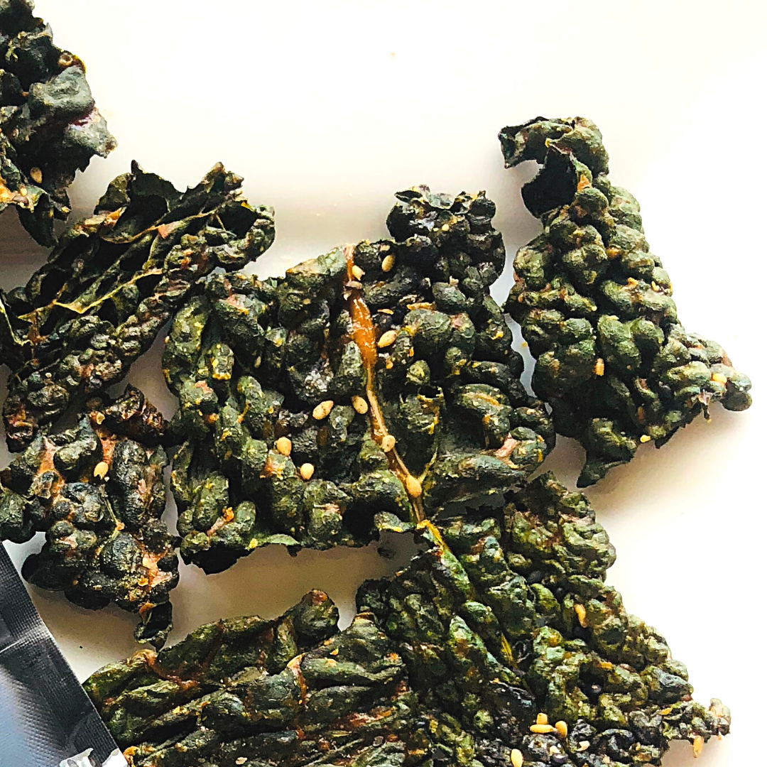 Miso Mushroom Kale Chips