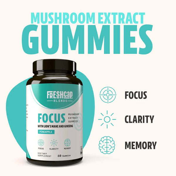 Focus Blend Mushroom Extract Gummies