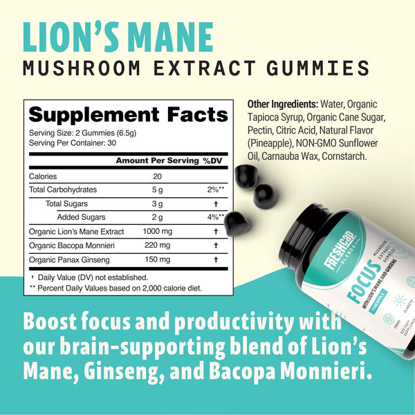 Focus Blend Mushroom Extract Gummies