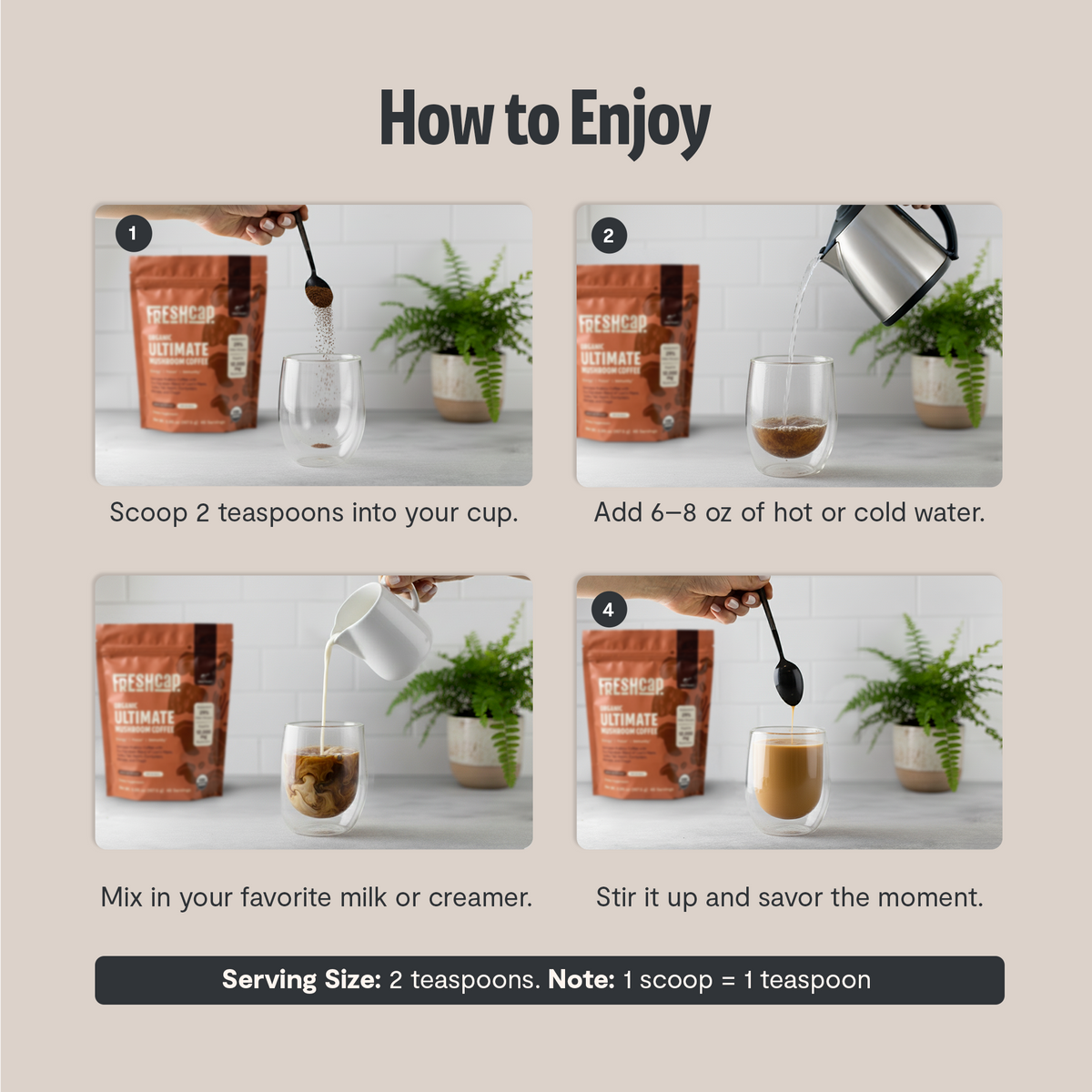 Ultimate Mushroom Coffee (45-servings) - New Customers