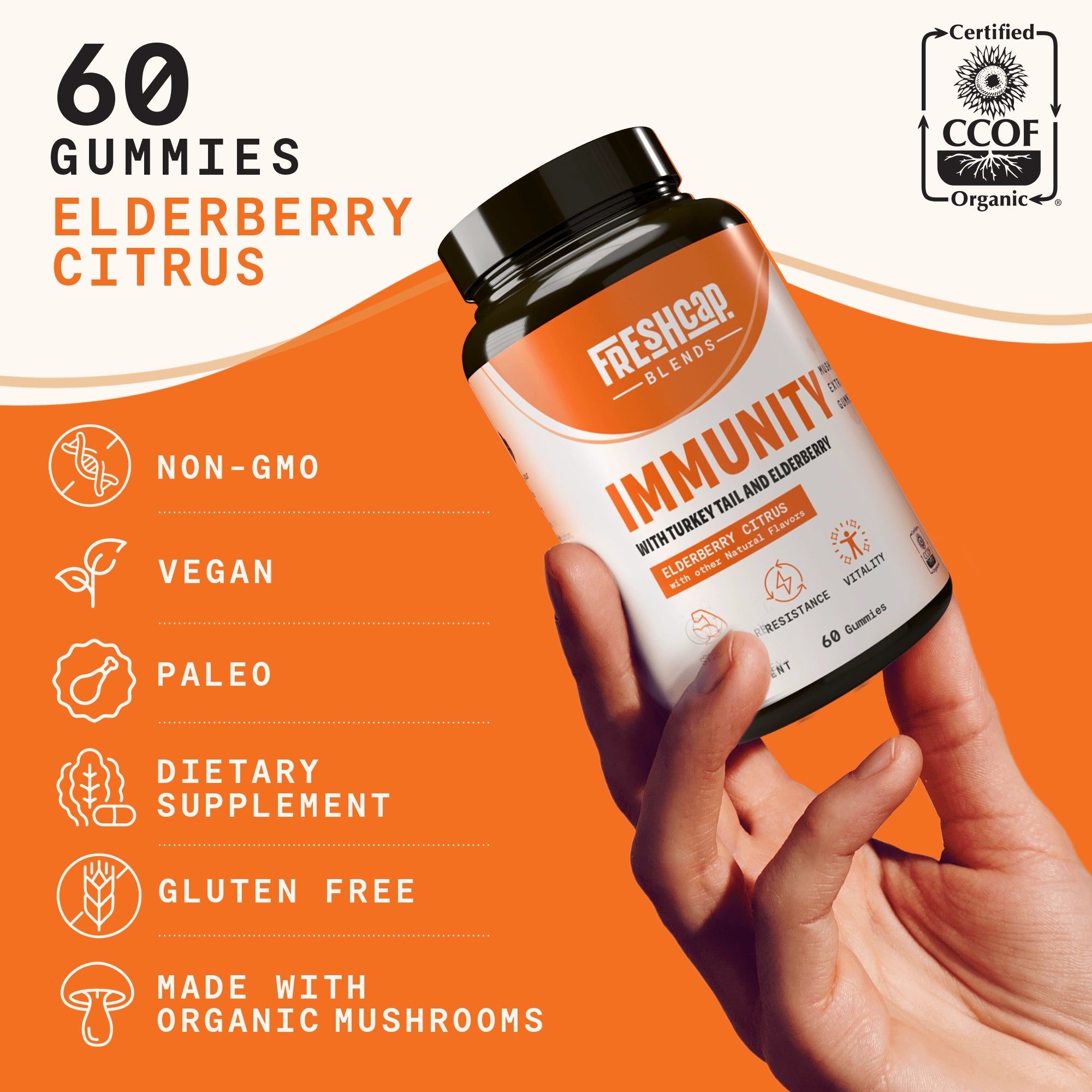 Immunity Blend Mushroom Extract Gummies