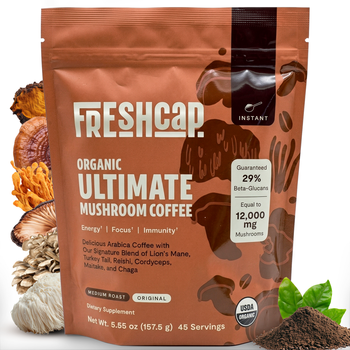 🎁 Ultimate Mushroom Coffee (40% off)