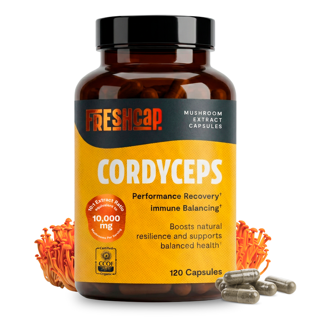 Cordyceps Capsules for Energy & Endurance | FreshCap Mushrooms
