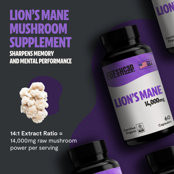 Lion's Mane Mushroom Extract Capsules