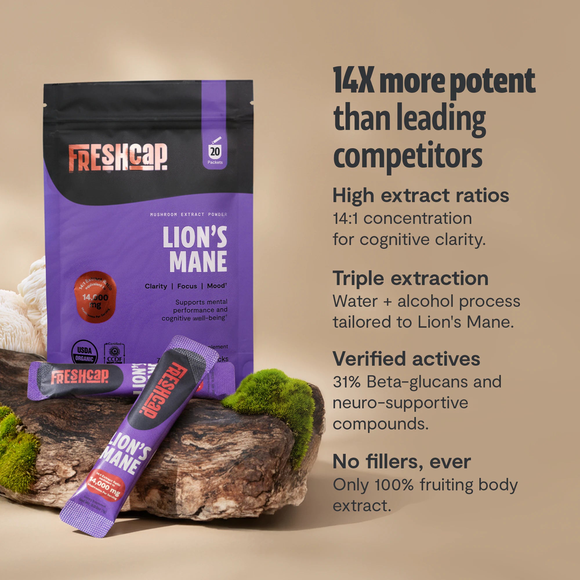 Lion's Mane Stick Packs