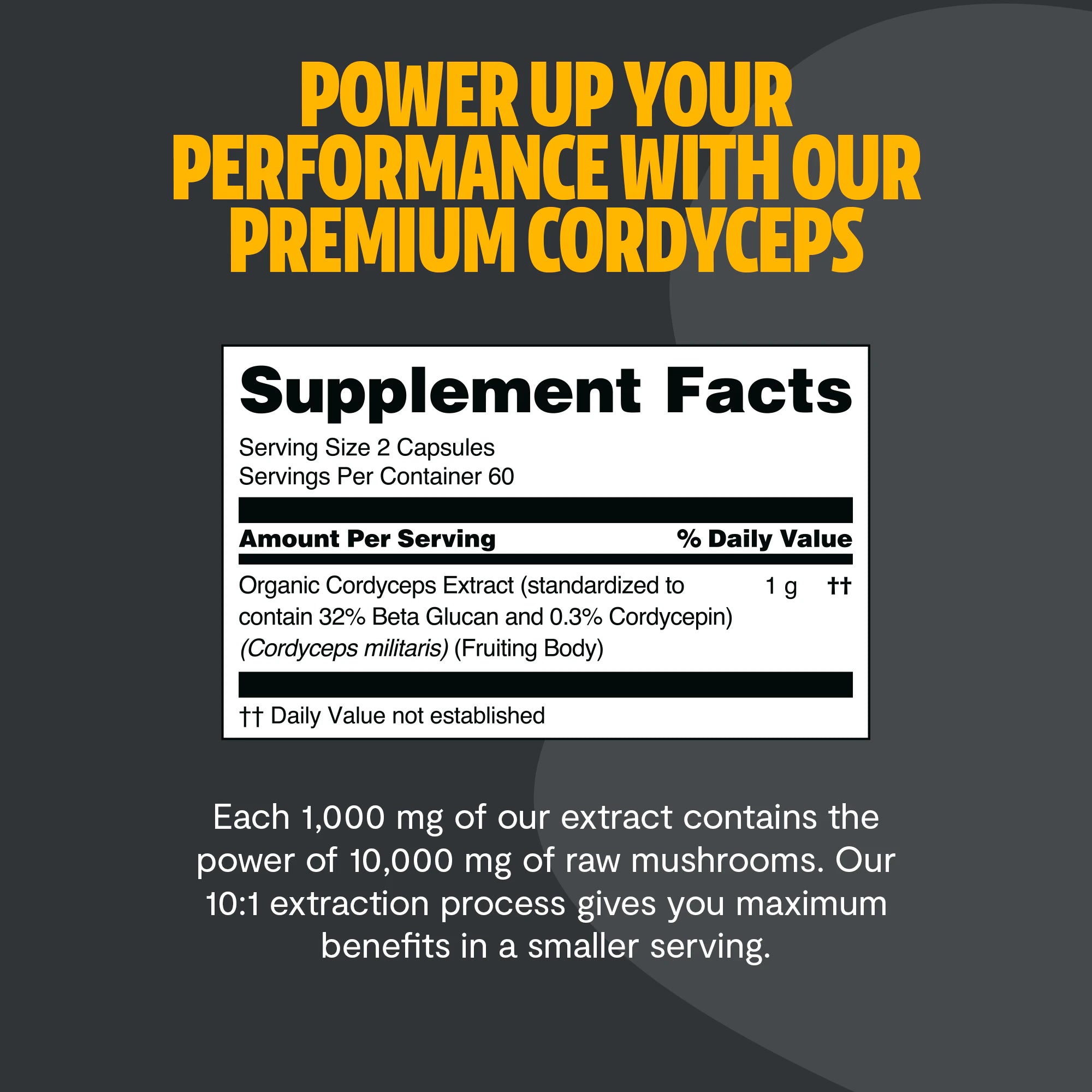 Cordyceps Mushroom Extract Capsules