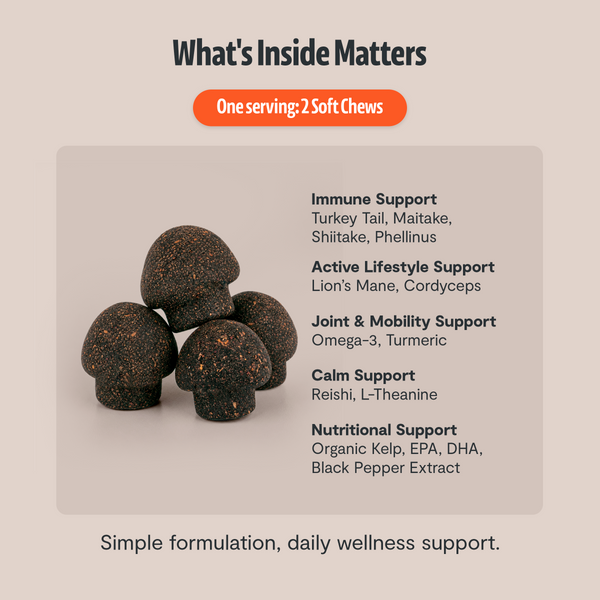 Shroomies Mushroom Chews for Dogs