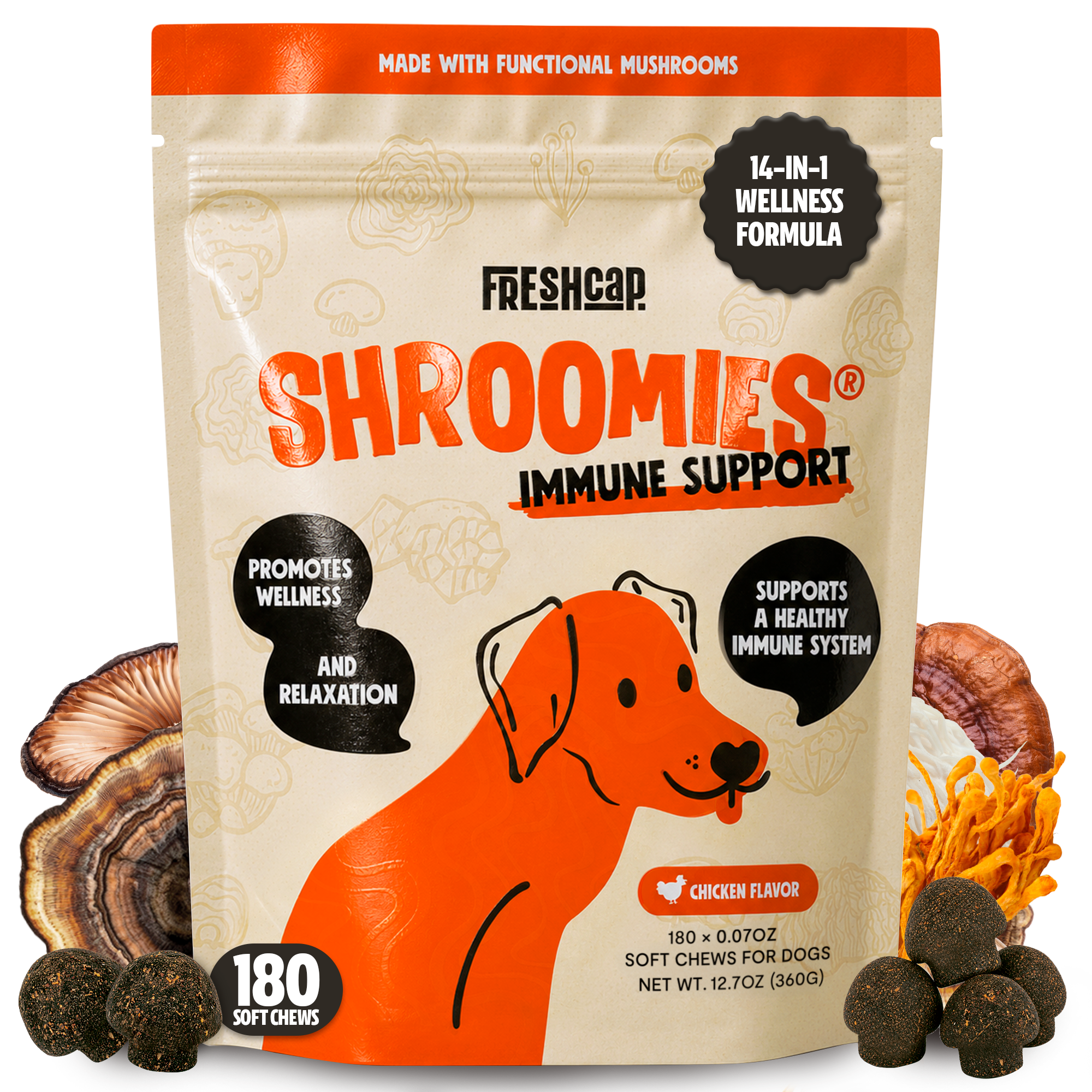 Shroomies Mushroom Chews for Dogs