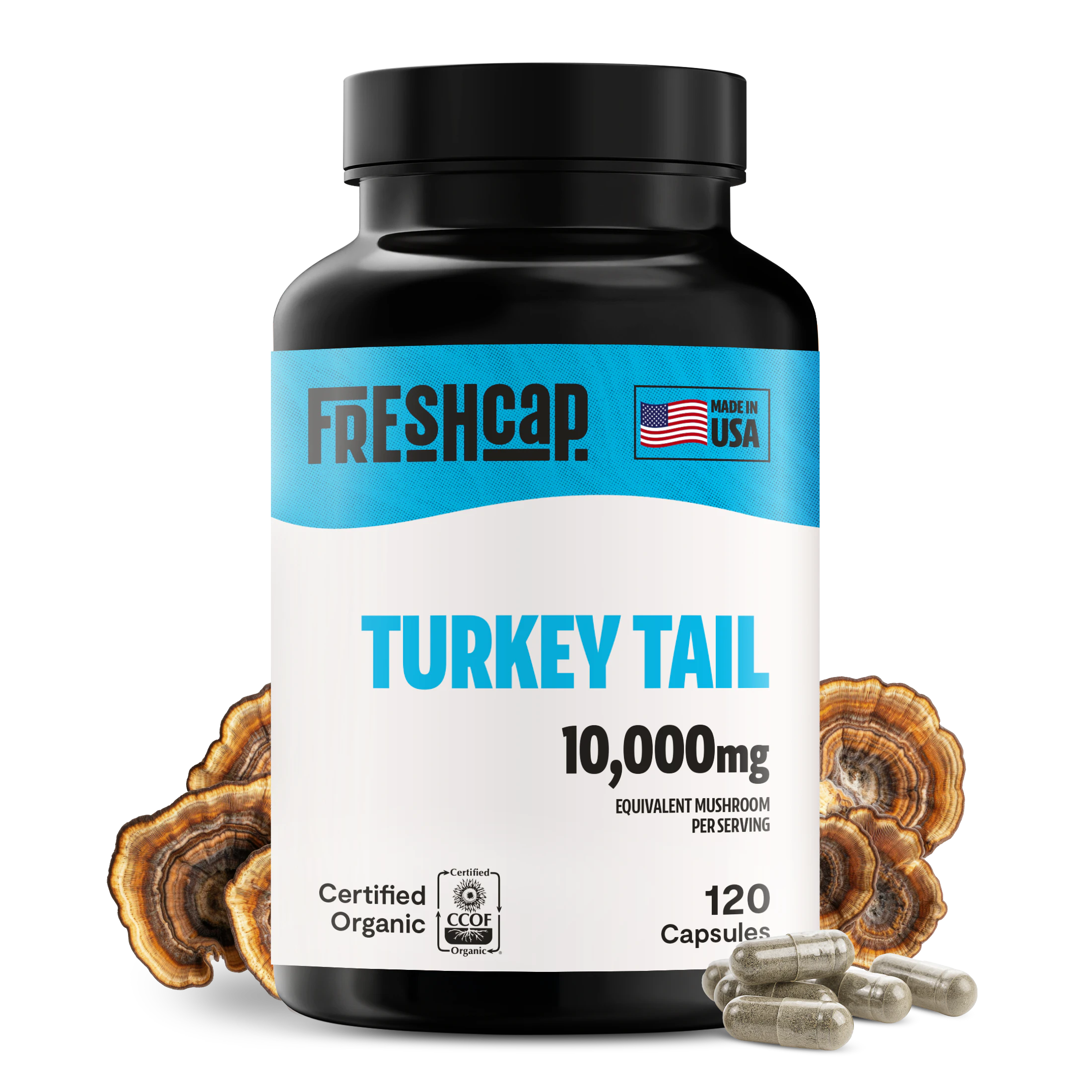 Turkey Tail Mushroom Extract Capsules