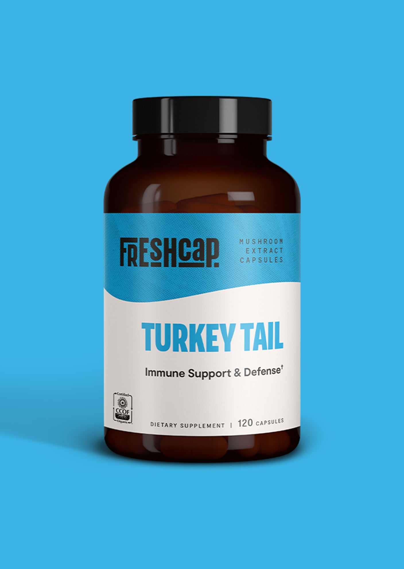 Turkey Tail Mushroom Extract Capsules